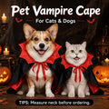 Halloween Vampire Cape for Cats and Dogs with Red Collar and Black Cloak [YQT:BZ-261006-002:72181506628b5631]