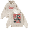 Cowboy Killers Skeleton Cowboy Graphic Hoodie with Vintage Western Back Print