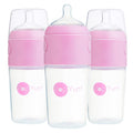 Pink 9 oz Formula Mixing Baby Bottle 3-Pack with Separate Formula Chamber and Medium Flow Nipples [YQT:BZT-261014-005:8c628aca99331f0b]