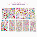 Self-Adhesive Rhinestone Gem Stickers with Assorted Shapes and Chains, 10 Sheets [YQT:BZ-261006-001:b01443bcf4d10844]