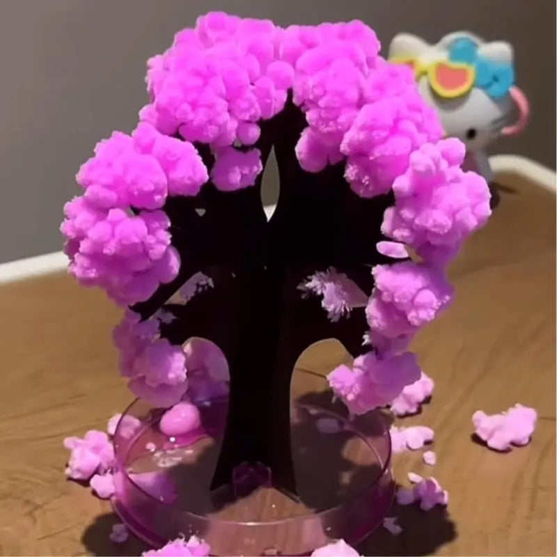 Magic Growing Crystal Sakura Tree DIY Kit with Pink Blossoms [YQT:BZ-261006-003:a0136a156835b505]