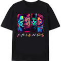 Horror Movie Icons Friends Neon Pop Art Halloween Graphic Shirt