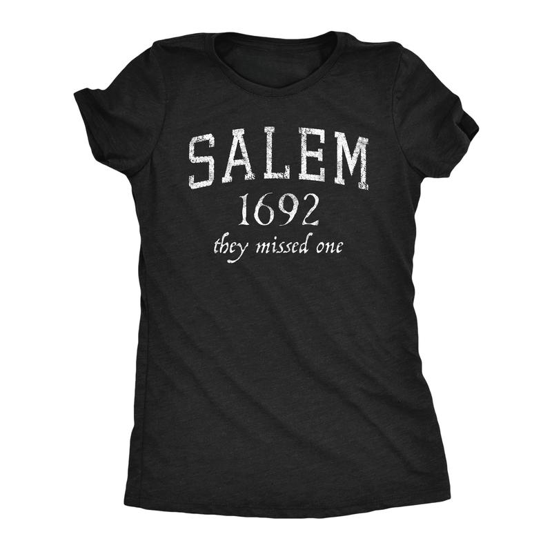Salem 1692 They Missed One Funny Witch Graphic Shirt for Halloween