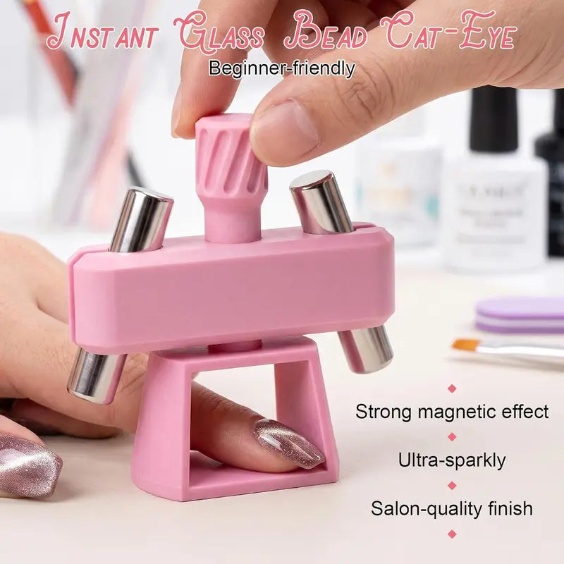 Adjustable Magnetic Cat Eye Nail Art Tool with Detachable Base [YQT:BZ-261005-002:dc03d1a126a64991]