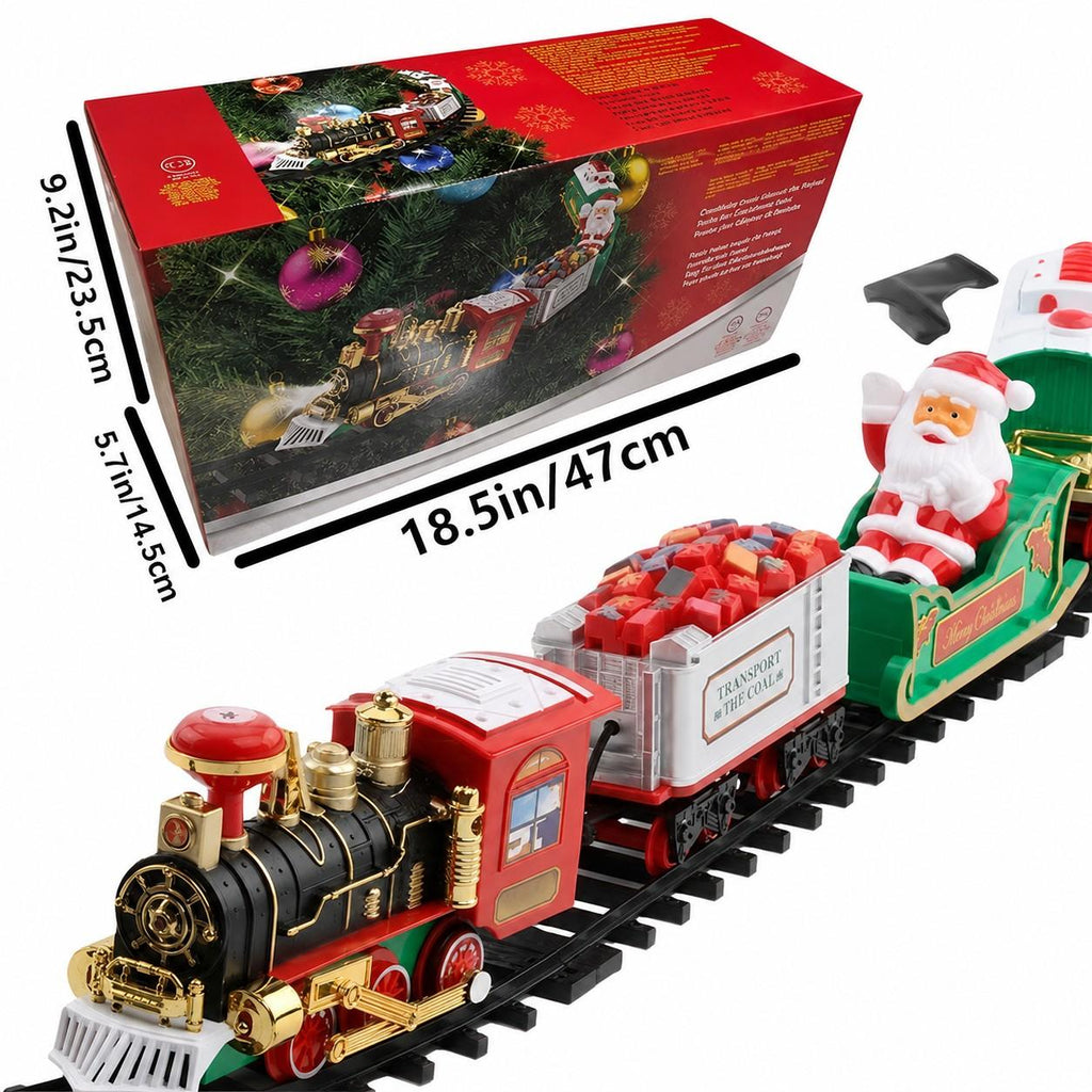 Christmas Tree Train Set with Lights, Around-the-Tree Holiday Railway Decoration for Home Display [YQT:BZT-261014-001:60e9d020a576d7d4]