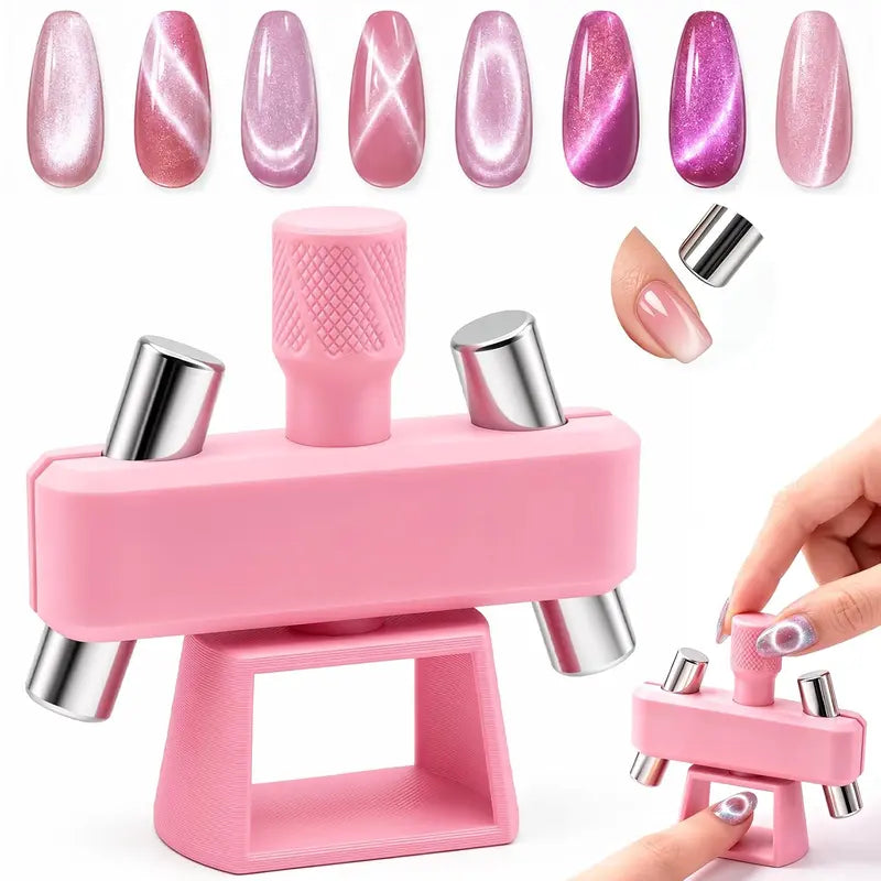 Adjustable Magnetic Cat Eye Nail Art Tool with Detachable Base [YQT:BZ-261005-002:bdb3b78cb6584e3e]
