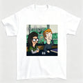 Twilight Cartoon Graphic Short Sleeve Crew Neck T-Shirt in Black or White [YQT:BZ-261010-006:8840581353950dfe]