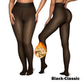 Women's Fleece Lined Tights, Sheer Look Thermal High Waisted Footed Pantyhose for Winter [YQT:BZT-261019-002:1034c3b53a3cb1db]