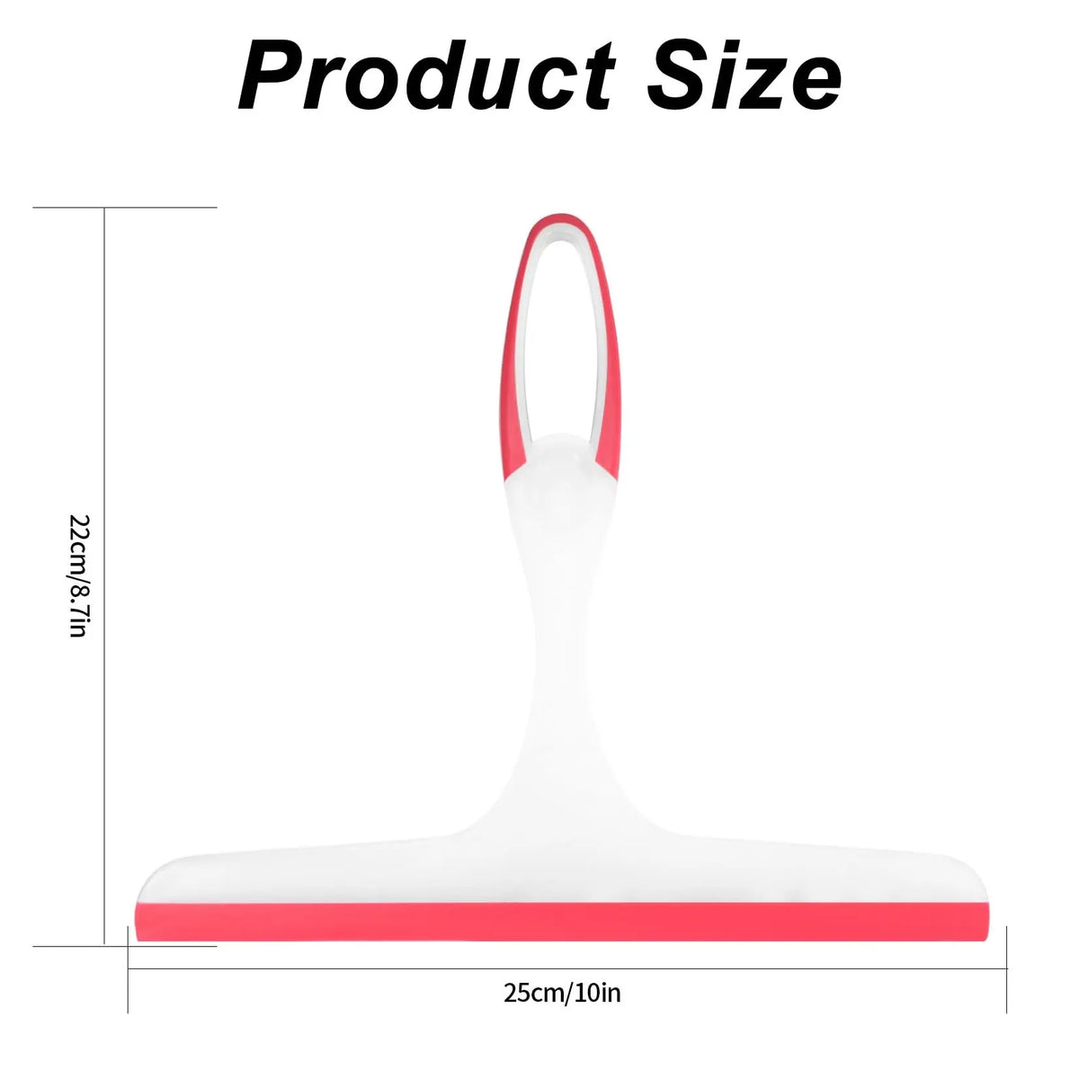 Window and Shower Door Squeegee with Hanging Loop Handle [YQT:BZ-261010-001:4033b58c50e6cbc0]