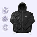 Water Reactive Leopard Print Rain Jacket, Hooded Waterproof Windbreaker with Print That Appears When Wet [YQT:BZT-261014-002:fc02551c0d819ab3]