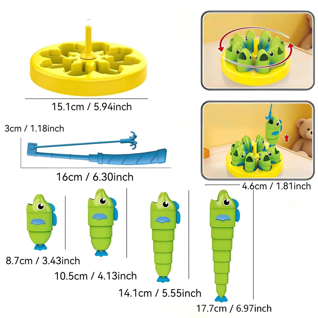 Math and Measure Fishing Game, Tabletop Family Board Game for Kids and Adults [YQT:BZT-261015-001:34dc14c4378908bc]