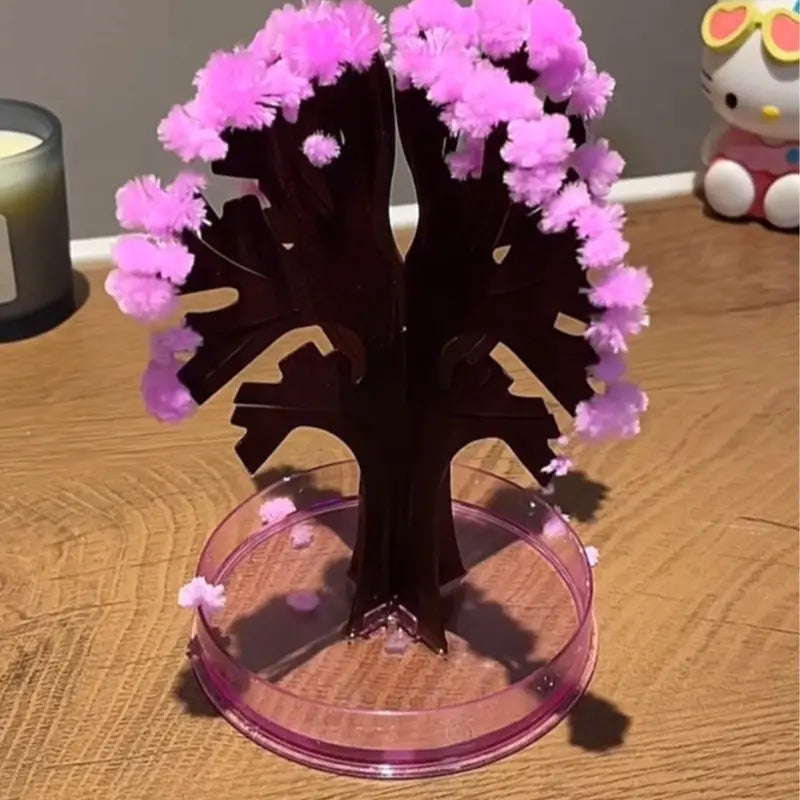 Magic Growing Crystal Sakura Tree DIY Kit with Pink Blossoms [YQT:BZ-261006-003:314ab7d8bc438931]