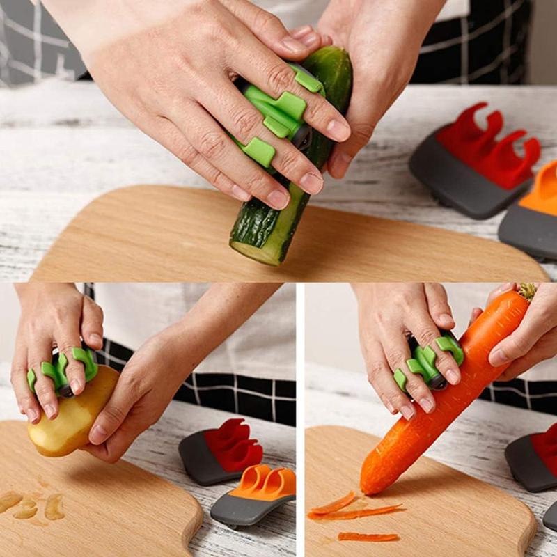 Palm Vegetable Peeler with Finger Grip, Ring Style Peeler for Carrots, Potatoes and Cucumbers [YQT:BZT-261015-003:1daee91204568ddb]