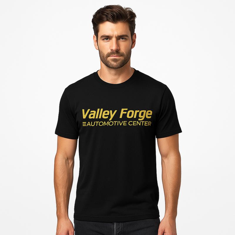 Valley Forge Automotive Center Retro Auto Shop Graphic Tee for Car Enthusiasts