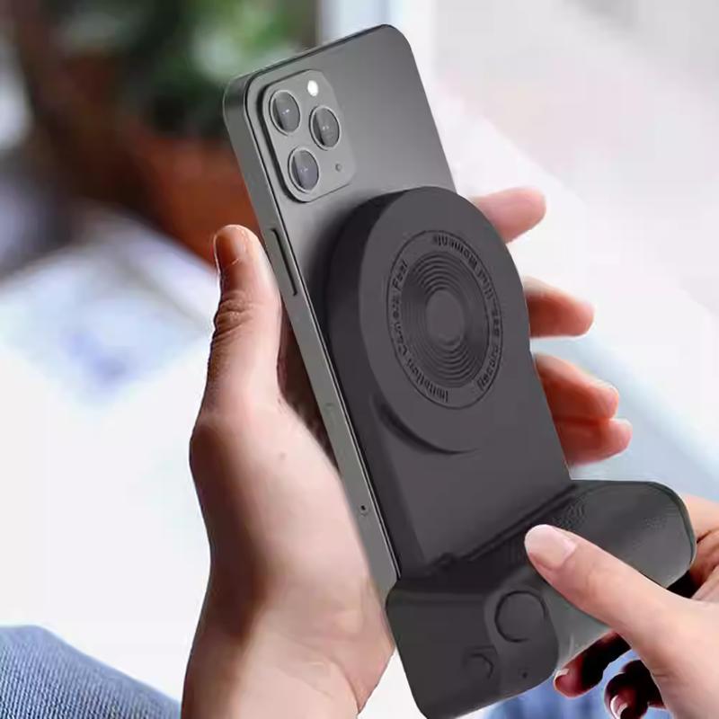 Magnetic Phone Camera Grip Selfie Stick with Wireless Remote and 360 Degree Rotation [YQT:BZT-261015-002:011270333ecd23a1]