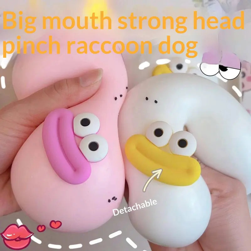 Round Dumpling Squishy Toy with Big Eyes and Smiling Mouth [YQT:BZ-261010-005:03a760a7fd992547]