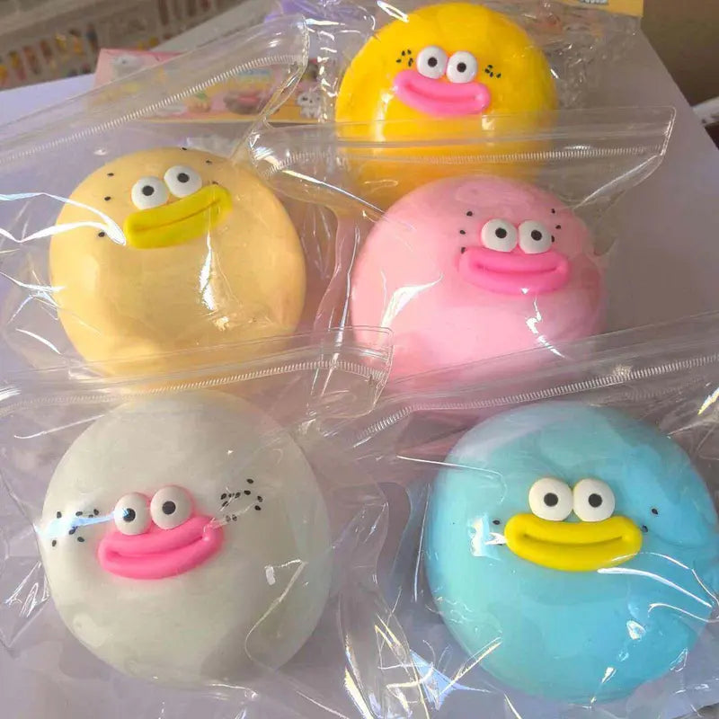 Round Dumpling Squishy Toy with Big Eyes and Smiling Mouth [YQT:BZ-261010-005:28d7d7788ba72121]