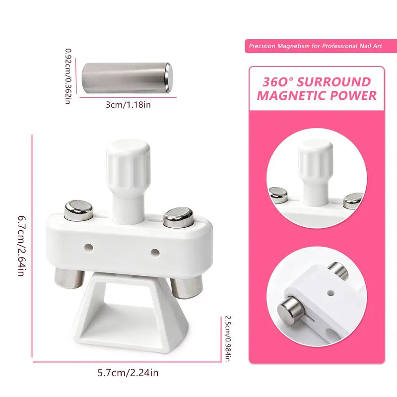 Adjustable Magnetic Cat Eye Nail Art Tool with Detachable Base [YQT:BZ-261005-002:7111333077a8ff62]