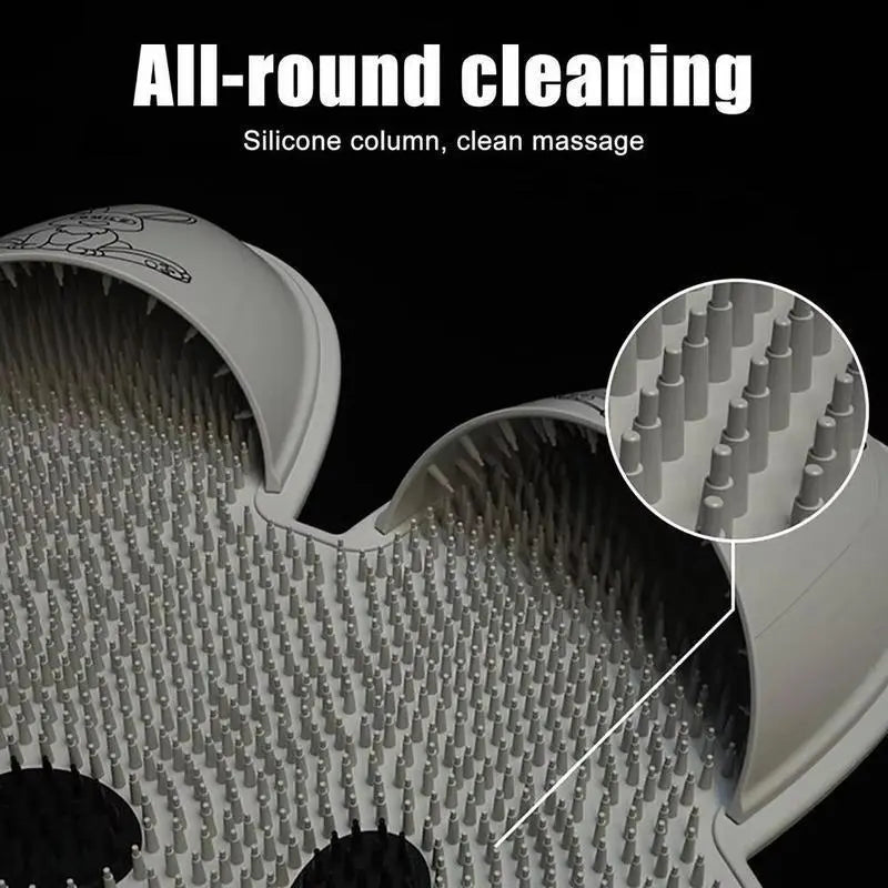 Rabbit Design Silicone Foot Scrubber and Massage Pad for the Shower [YQT:BZ-261008-001:6d8e9fc227edb86b]