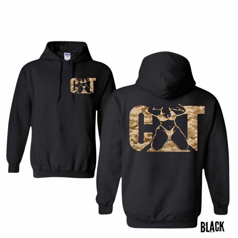 Camo Cat With Woman Unisex Classic Fabric T-Shirt Sweatshirt Hoodie