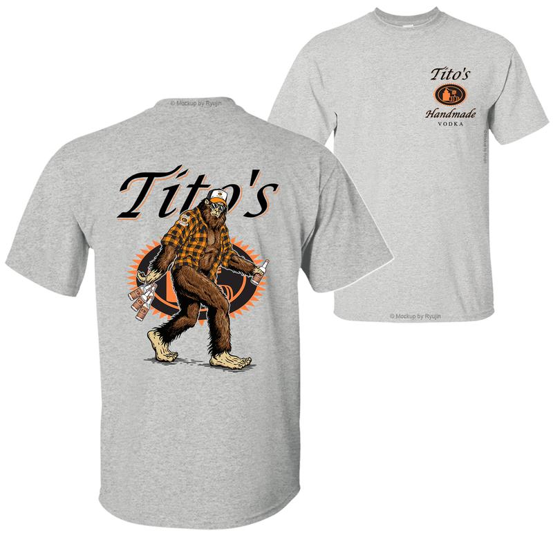 Bigfoot Titto's Handmade Vodka  T-Shirt Hoodie
