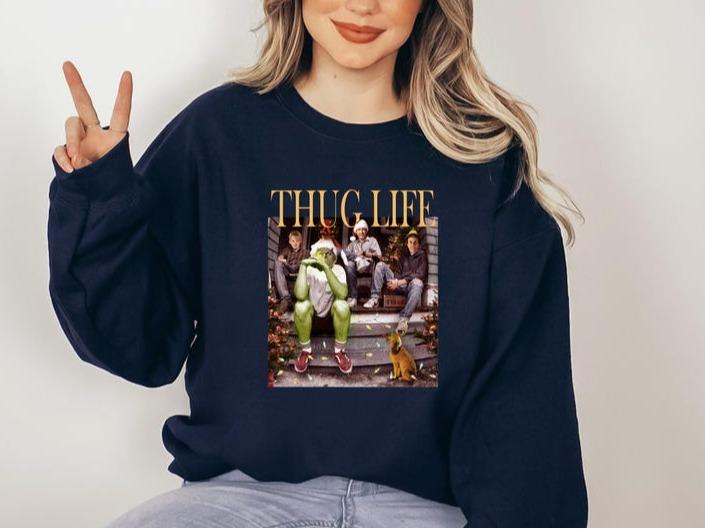 Thug Life Christmas Movie Shirt, Christmas Friends Sweatshirt