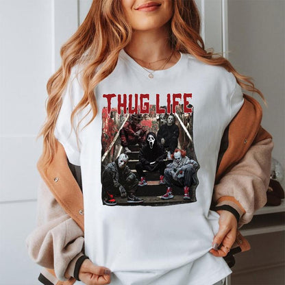 Halloween Horror Characters THUG LIFE Shirt