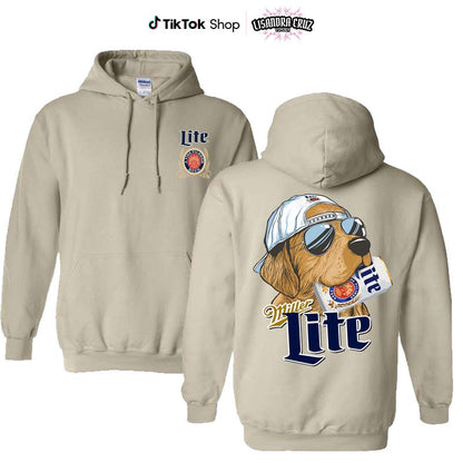 Miller Golden Dog Comfort Colors Two-sided Hoodie for Men and Women