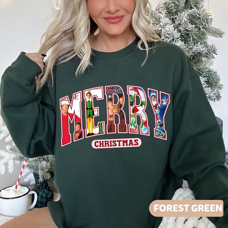 MERRY Christmas 90s Movies Shirt