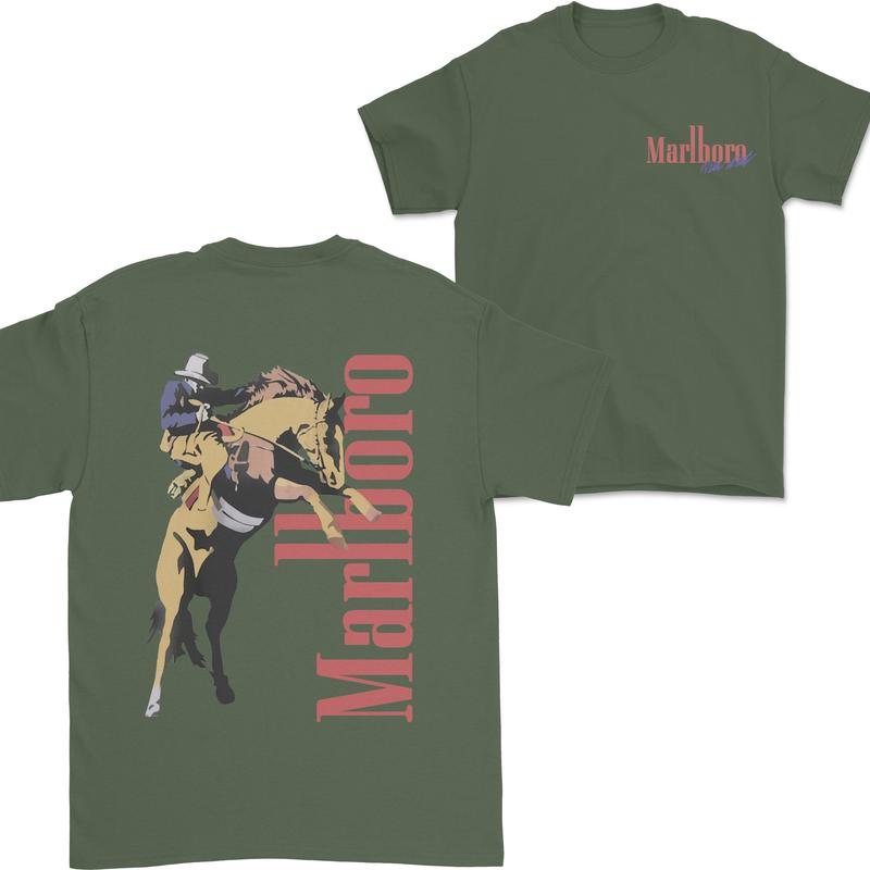 Vintage Marlboro Wild West Shirt, Cowboy Unisex Shirt, For Men, For Women