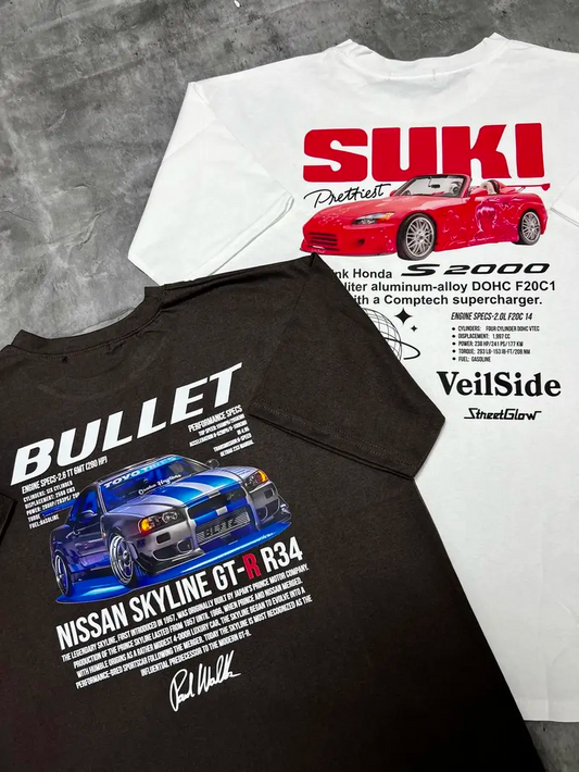 Fast and Furious Shirt , Suki Shirt , Skyline GT-R34 Unisex Shirt Menswear Top