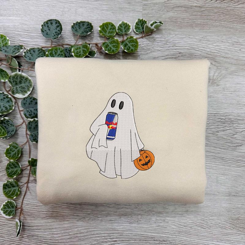 Ghost Embroidery Sweatshirt