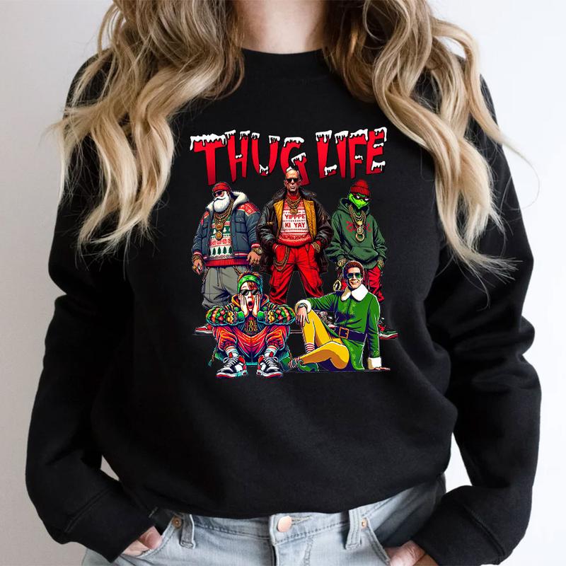 THUGLIFE Christmas Shirt, Christmas Movies Shirt