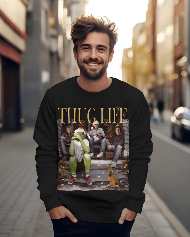 Thug Life Christmas Movie Shirt, Christmas Friends Sweatshirt