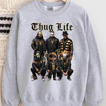 Halloween Horror Characters Thug Life Shirt