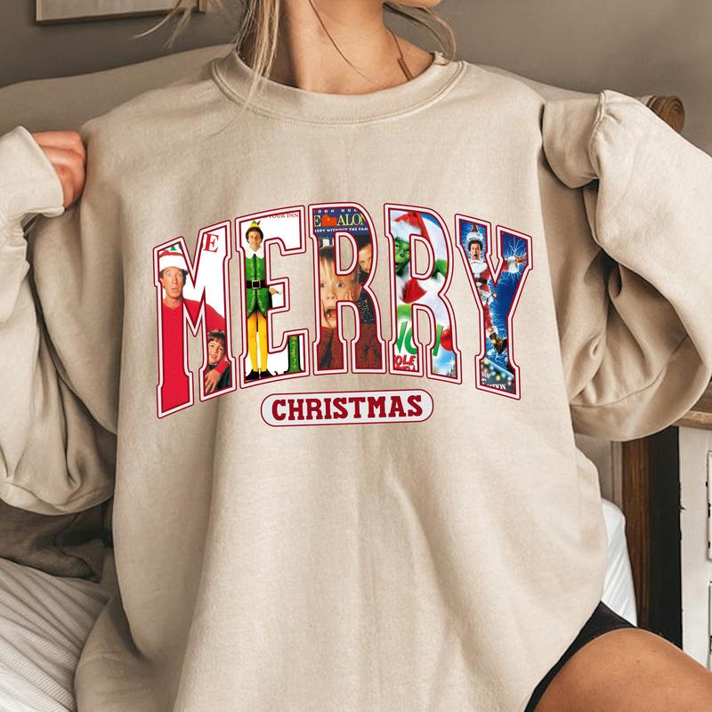 MERRY Christmas 90s Movies Shirt