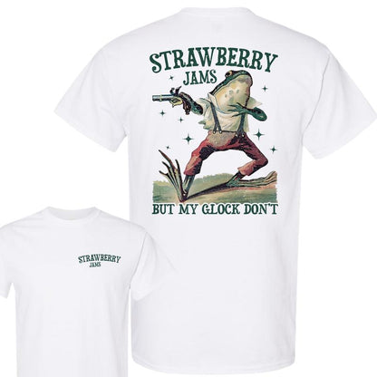 Strawberry Jams But My Glock Don't Vintage Graphic T-Shirt Sweatshirt Hoodie