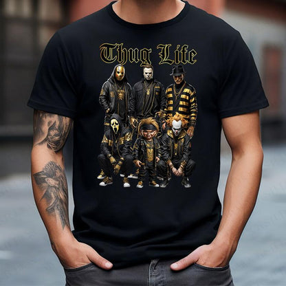 Halloween Horror Characters Thug Life Shirt