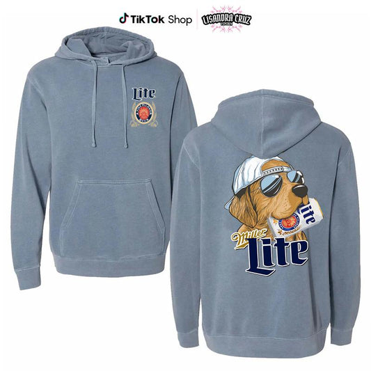 Miller Golden Dog Comfort Colors Two-sided Hoodie for Men and Women