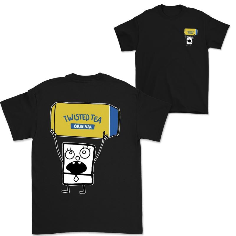 Doodlebob Twisted Tea Essential 2 Sided T-Shirt