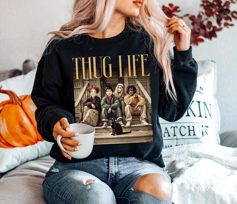 Thug Life Hocus Pocus Halloween Vintage T-Shirt, Sweatshirt, Hoddie