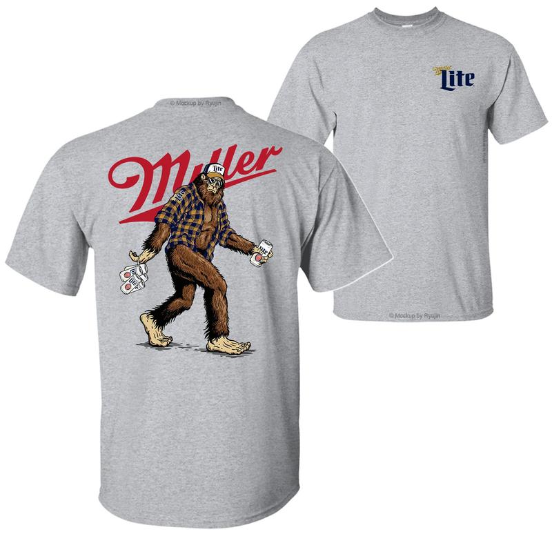 Bigfoot Miler Lite T-Shirt Sweatshirt Hoodie