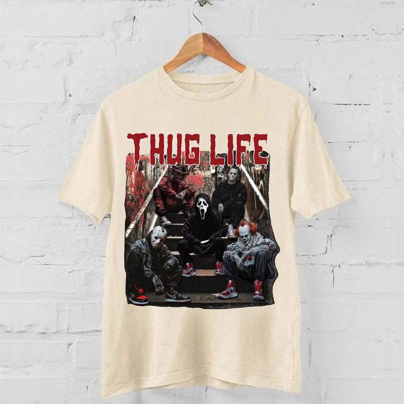 Halloween Horror Characters THUG LIFE Shirt