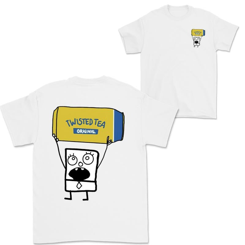 Doodlebob Twisted Tea Essential 2 Sided T-Shirt